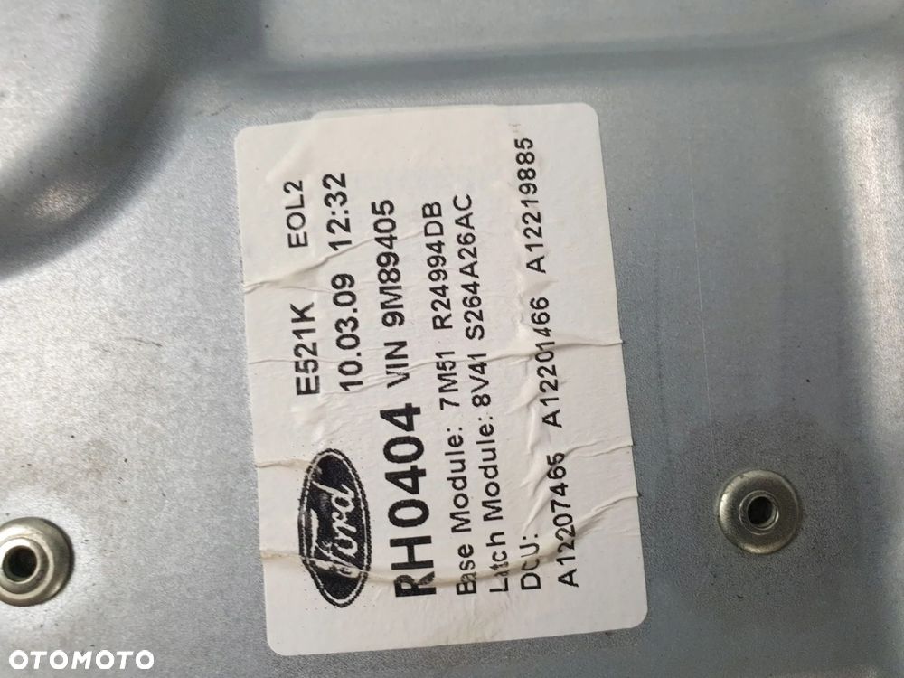 PODNOŚNIK SZYBY PRAWY TYŁ FORD KUGA MK1 - 4