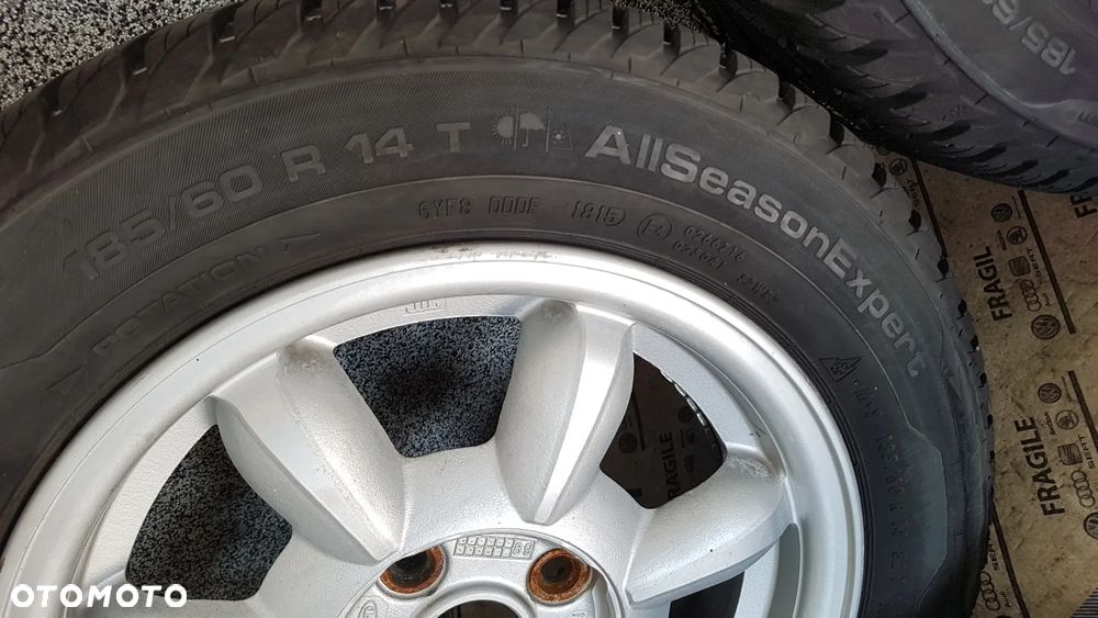 KOŁA CAŁOROCZNE TOYOTA HYUNDAI KIA SUZUKI 4X100 5.5JX14 ET45 185/60R14 - 10