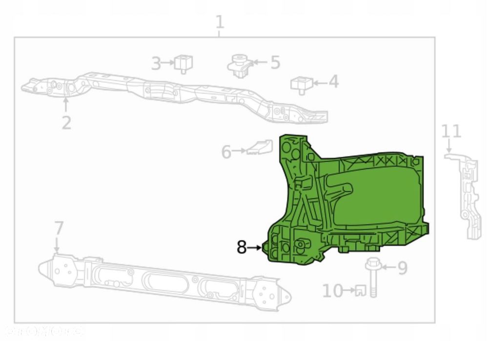 KPL x2 OKULAR PRAWY LEWY mocowane reflektora wspornik DODGE RAM 1500 13-18 - 4