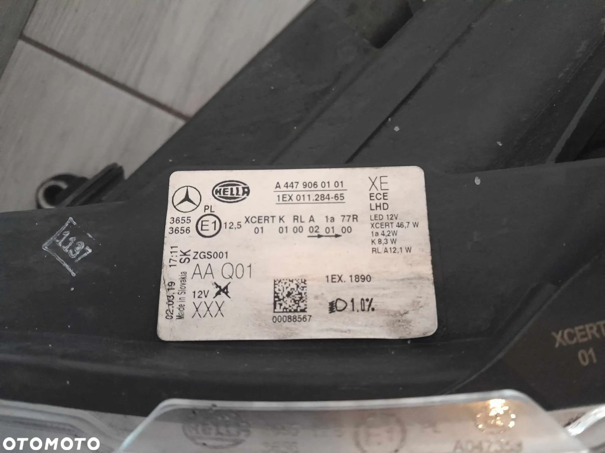 LAMPA PRZEDNIA PRZÓD LEWA MERCEDES VITO W447 ILS FULL LED IDEALNA - 7