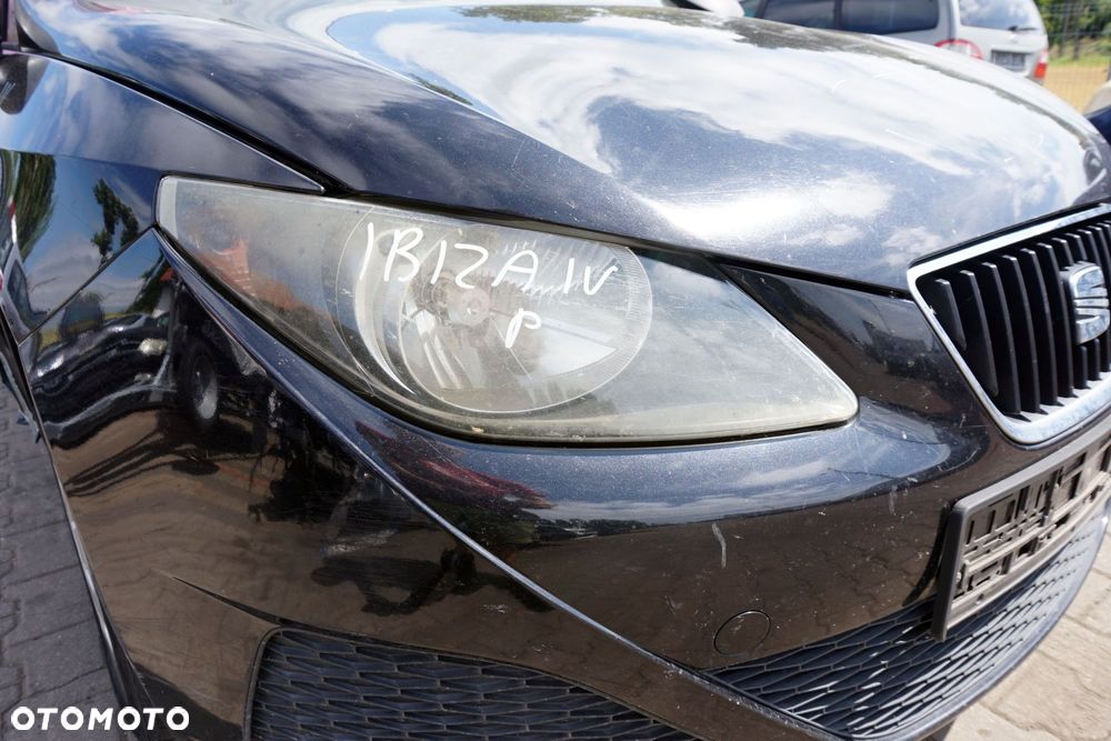 MASKA ZDERZAK BŁOTNIKI LAMPY IBIZA IV 6J LC9Z  SEAT 2008-2012 CZARNY PRZÓD KOMPLETNY - 19