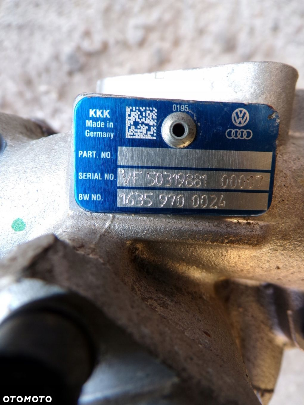 TURBOSPRĘŻARKA VW CRAFTER T6 MAN TGA 2.0 TDI TURBOSPRĘŻARKA 18509700015 - 5