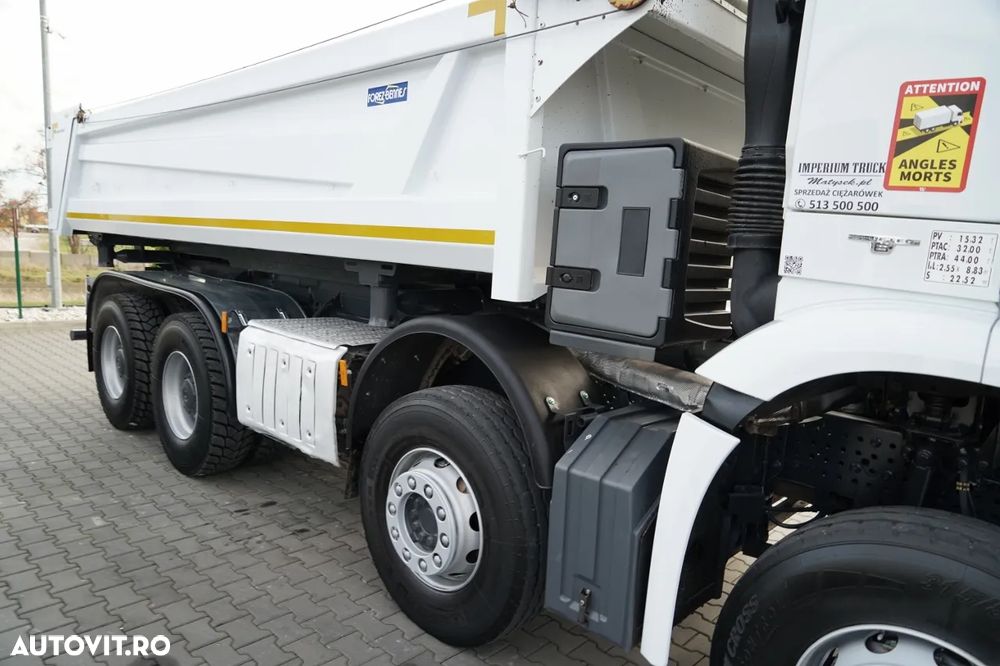 Mercedes-Benz AROCS 3243 / 8x4 / BASCUNĂ BIDIRECȚIONALĂ / BASCUNĂ HIDRODOXY / BORDMATIC / BASCUNĂ HIDRODOXY / ANVELOPE 100% / 2016 / - 21