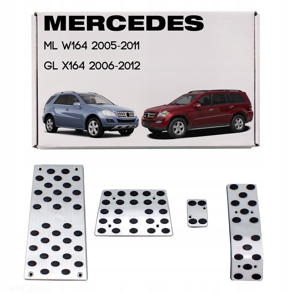 mercedes ml w164 gl x164 automat nakładki na pedały - 1