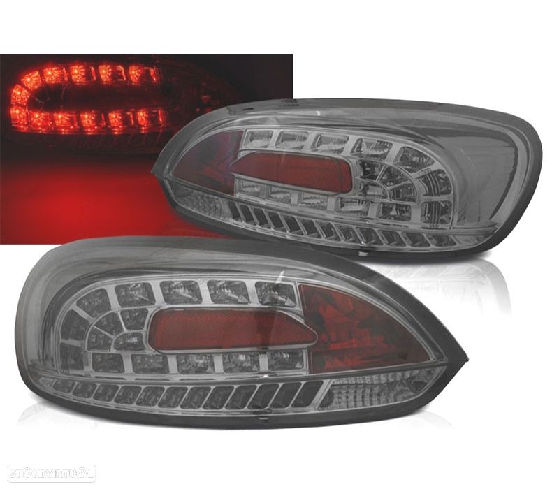 FAROLINS TRASEIROS VOLKSWAGEN VW SCIROCCO 08-14 LED FUMADOS - 1