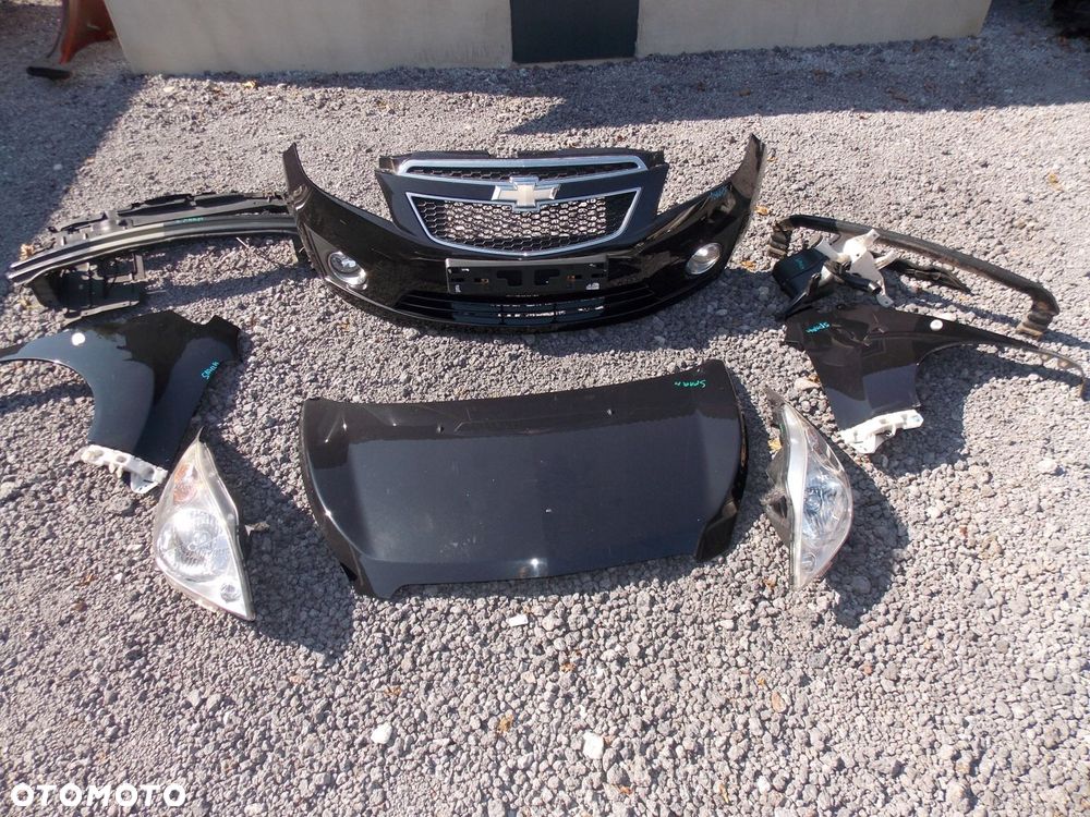 Zderzak maska błotnik lampa komplet przód chevrolet spark gar - 4