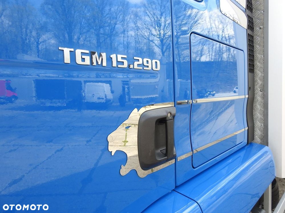 MAN TGM 15.290 PLANDEKA WINDA 18 PALET KLIMATYZACJA TEMPOMAT PNEUMATYKA BLIŹNIACZE KOŁA  290KM - 19