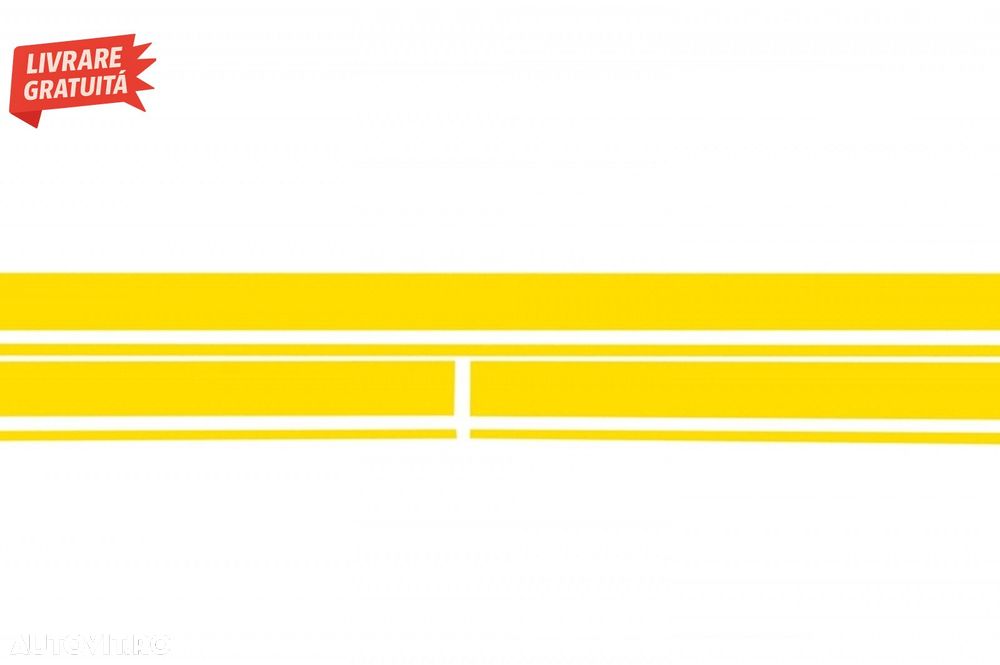 Set Stickere Capota Plafon Portbagaj si Laterale Galben Mat Mercedes CLA W117 C117- livrare gratuita - 4