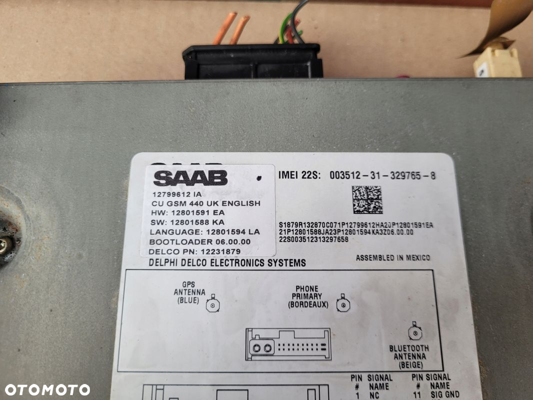 SAAB STEROWNIK 12799612IA IMEI22S - 3