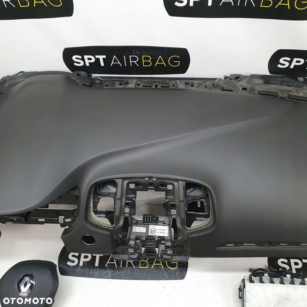 RENAULT SCENIC IV 4 DESKA ROZDZIELCZA GUMA START STOP KONSOLA KOKPIT PULPIT PODUSZKI AIRBAG AIR BAG PASY KIT SET - 3