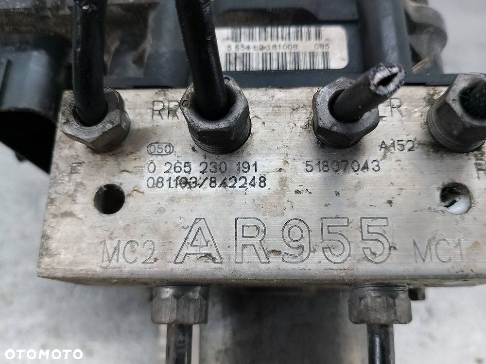 POMPA ABS ALFA ROMEO MITO 51807043  0265230191  0265950912 1.4 16V BOSCH - 8