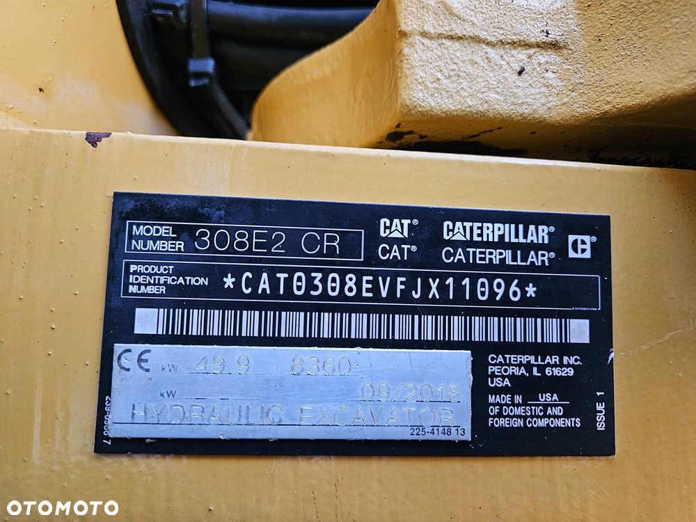 Caterpillar CAT 308 E2 | 2018 | 4577 MTG E2 CR 307 309 310 308E2 - 24