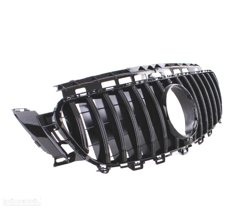 GRELHA FRONTAL MERCEDES W213 16-18 LOOK GT PRETO BRILHO - 2
