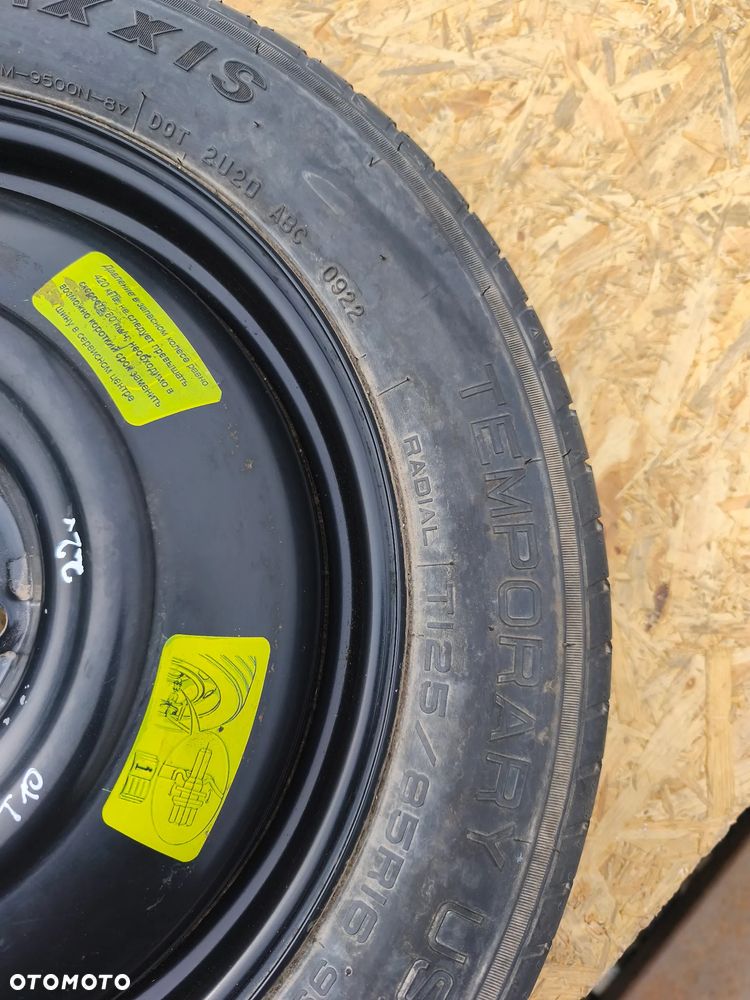 KOŁO DOJAZDOWE ZAPASOWE 125/85R16  5X108 16 CALI PEUGEOT CITREON OPEL TOYOTA - 5