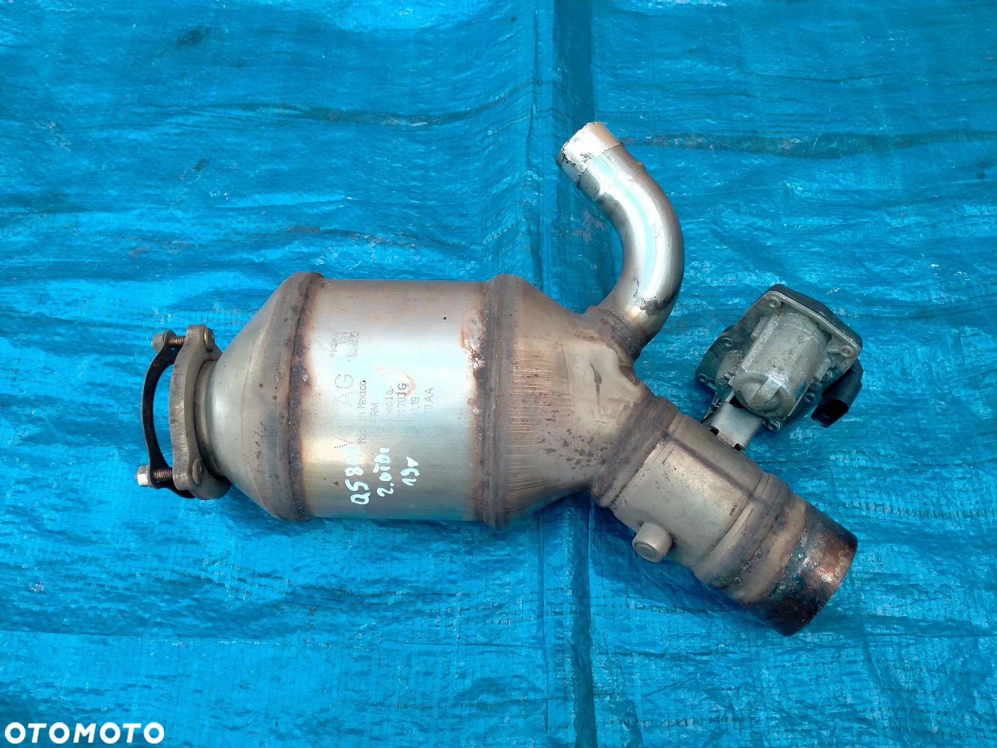 Audi Q5 80A Katalizator DPF 80A131703G / PRZEPUSTNICA 8W0253691A / ORYGINAŁ - 1