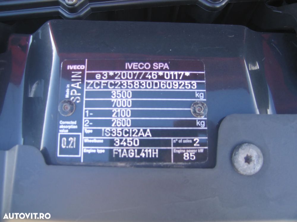 Iveco DAILY 35 C 13, 3 LOC. BASCULABIL, AC . EURO  VI . - 4