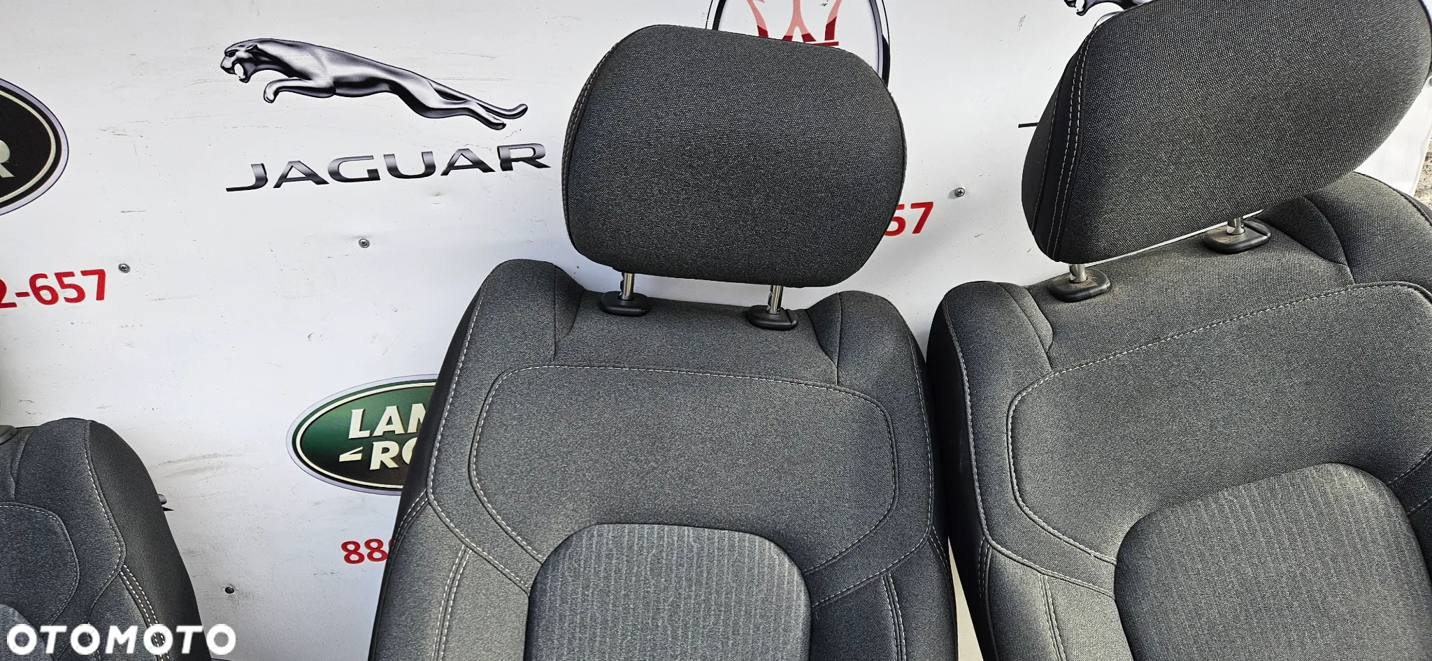 RAM 1500 V 5 2019- Big Horn KRÓTKI QUAD CAB 1,5 Komplet foteli Fotele tapicerka Kanapa Środek Boczki wykładzina Słupek próg listwa CZARNE WNĘTRZE WELUR - 7