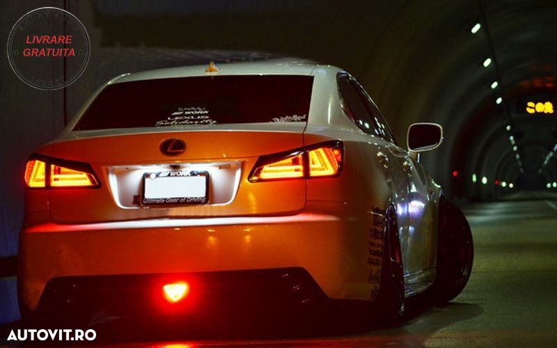 Stopuri LED LEXUS IS XE20 (2005-2012) Light Bar Facelift New XE30 Design Rosu Clar- livrare gratuita - 11