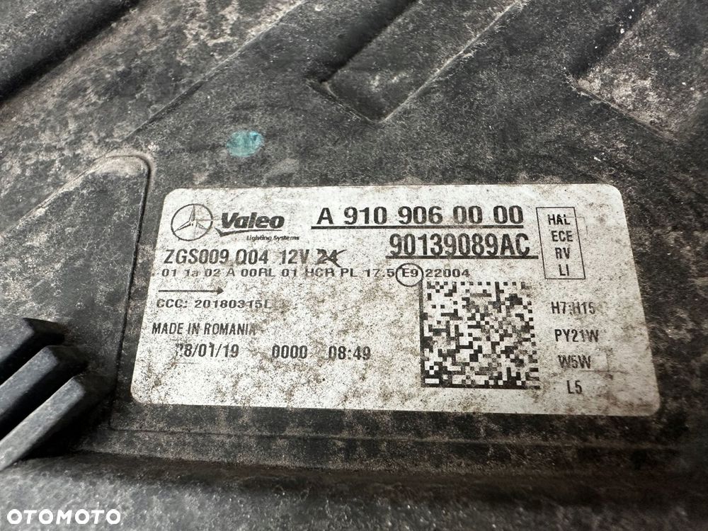 mercedes sprinter w910 w907 lampa lewy przód a9109060000 - 13