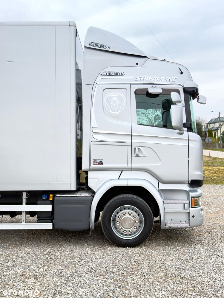 Scania SCANIA R410 / IZOTERMA / KONTENER / SILNIK 6 CYLINDROWY / 13 LITROWY  / KLIMA POSTOJOWA / WINDA / SPROWADZONY / SYPIALKA / AUTOMAT / 18 PALET / E6 / STAN BARDZO DOBRY - 8
