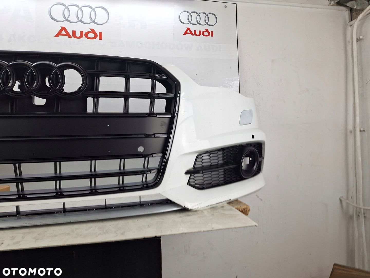 ZDERZAK AUDI S6 A6 S-LINE C7 4G 4G0 LIFT 2015-2018 GRILL RADARY BLACK-LINE - 6