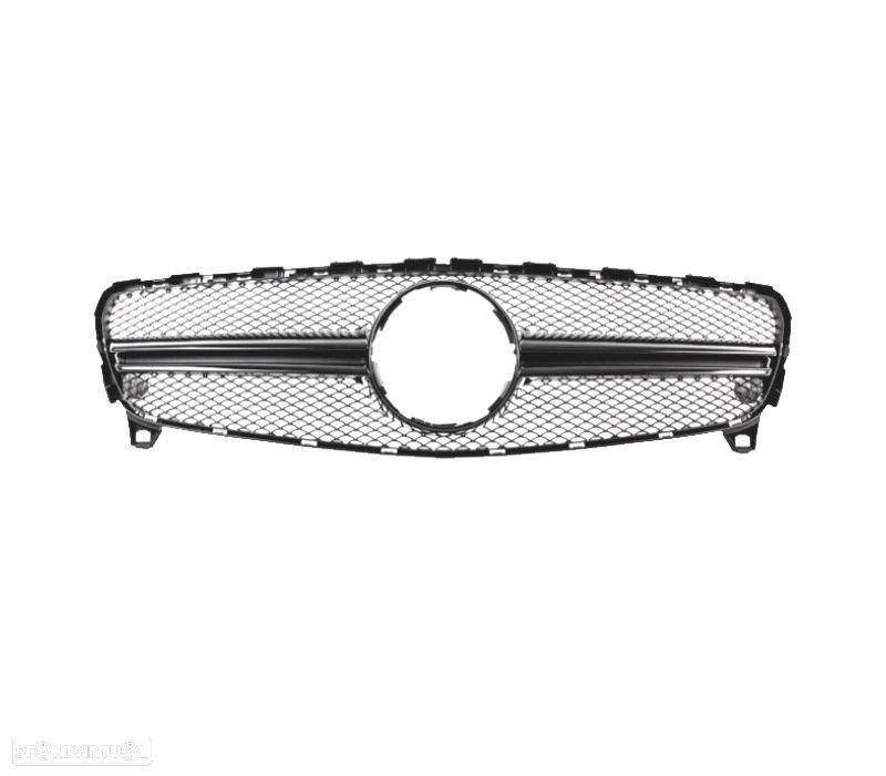 GRELHA FRONTAL MERCEDES CLASE A W176 15-18 LOOK AMG A45 PRETO BRILHANTE - 4