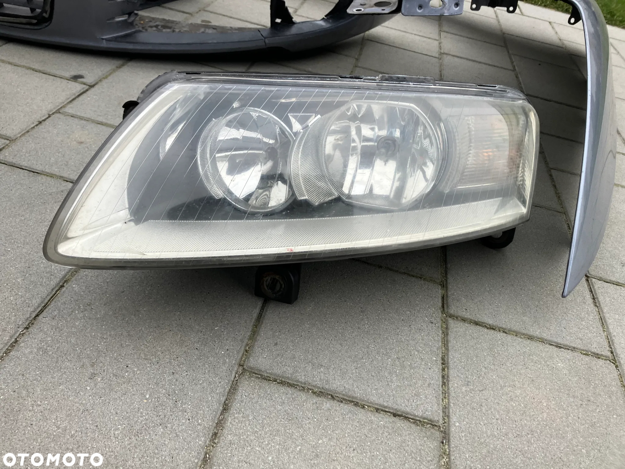 KOMPLETNY PRZÓD LY7H AUDI A6 C6 2.7TDI 3.0TDI MANUAL PRZED LIFT EUROPA MASKA BŁOTNIK PAS PRZEDNI CHŁODNICE ZDERZAK LAMPY BŁOTNIKI LAMPA PRAWA LEWA - 7