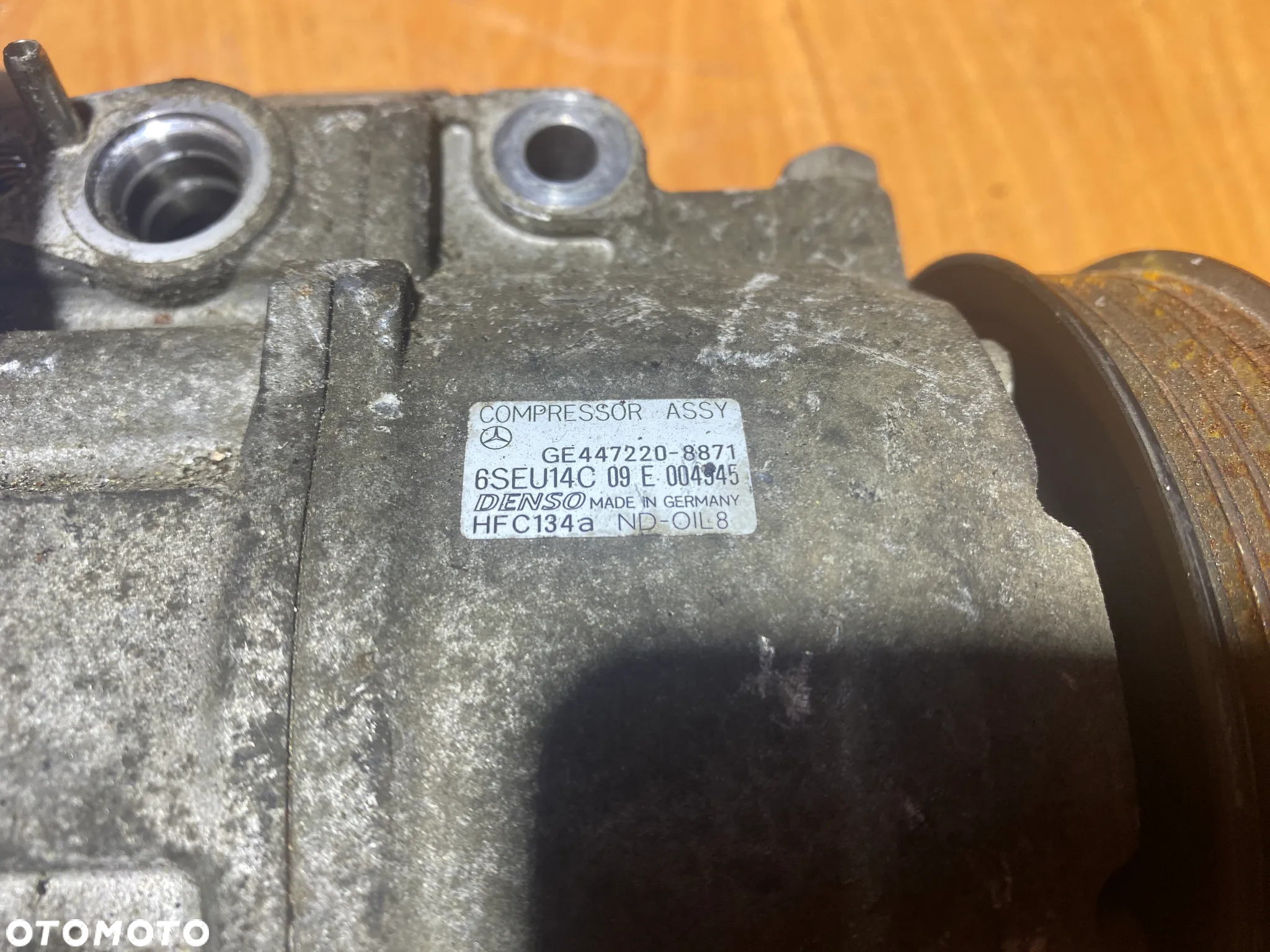 KOMPRESOR SPRĘŻARKA KLIMATYZACJI MERCEDES W168 GE447220-8871 - 2