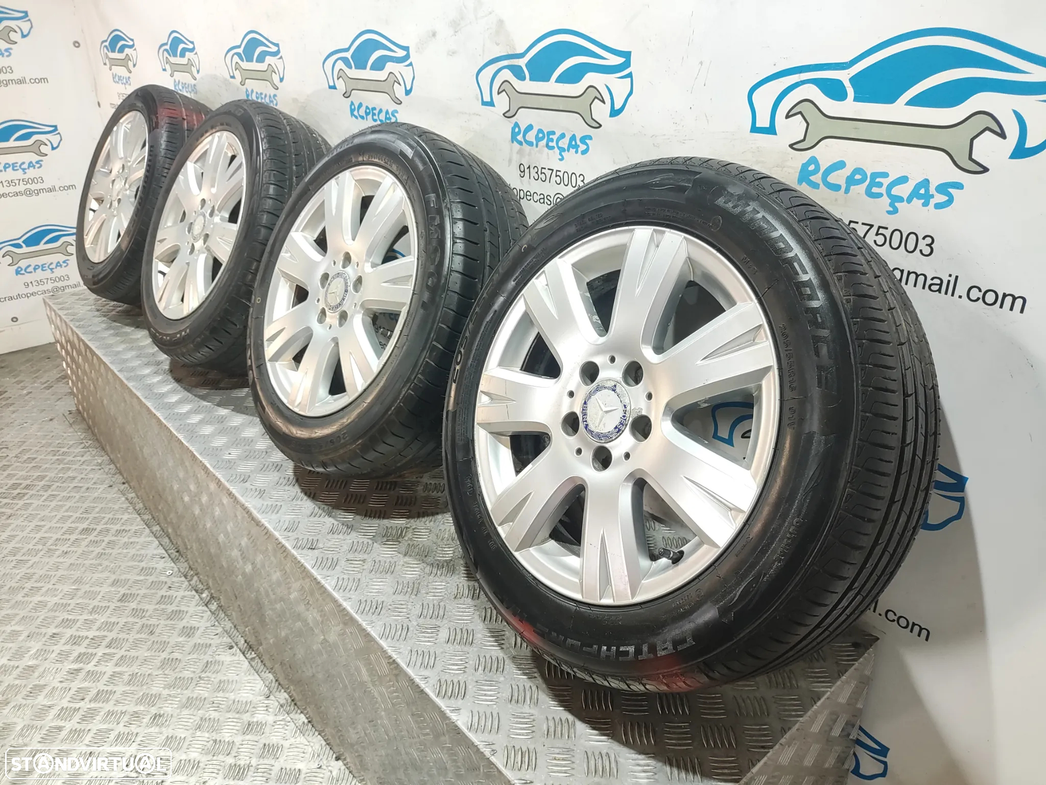 Conjunto Jantes 16 Originais Mercedes Benz Class C W204 7J ET43 5x112 - 10