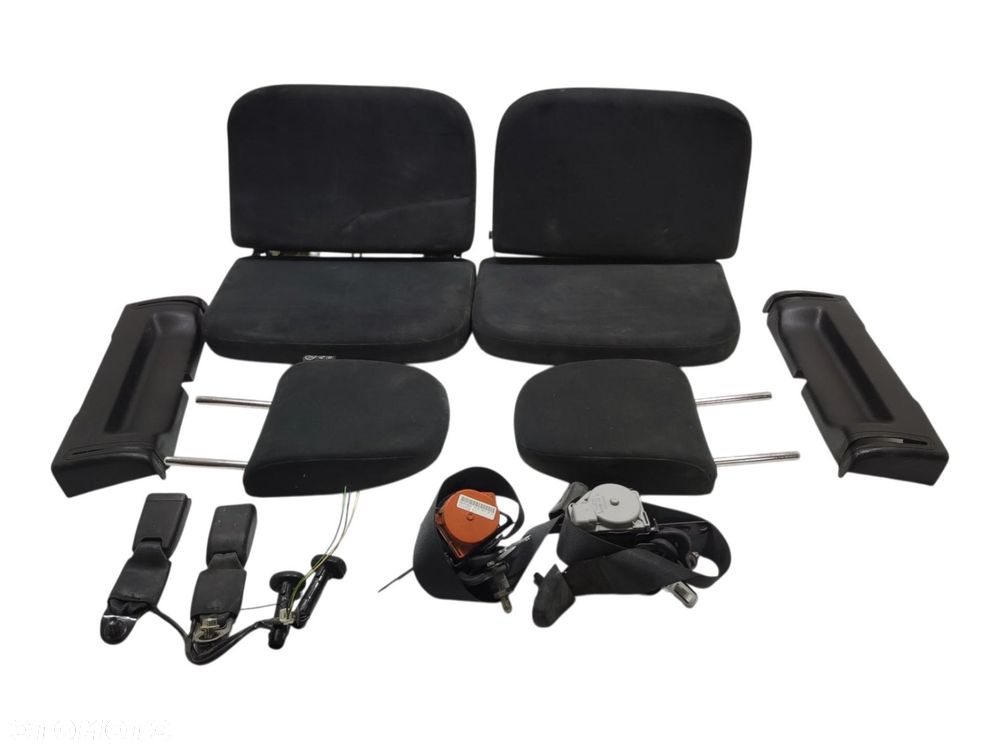 FOTELE TYŁ TYLNE PASY ZESTAW NISSAN NAVARA IV D23 NP300 2015-2022 KING CAB - 1