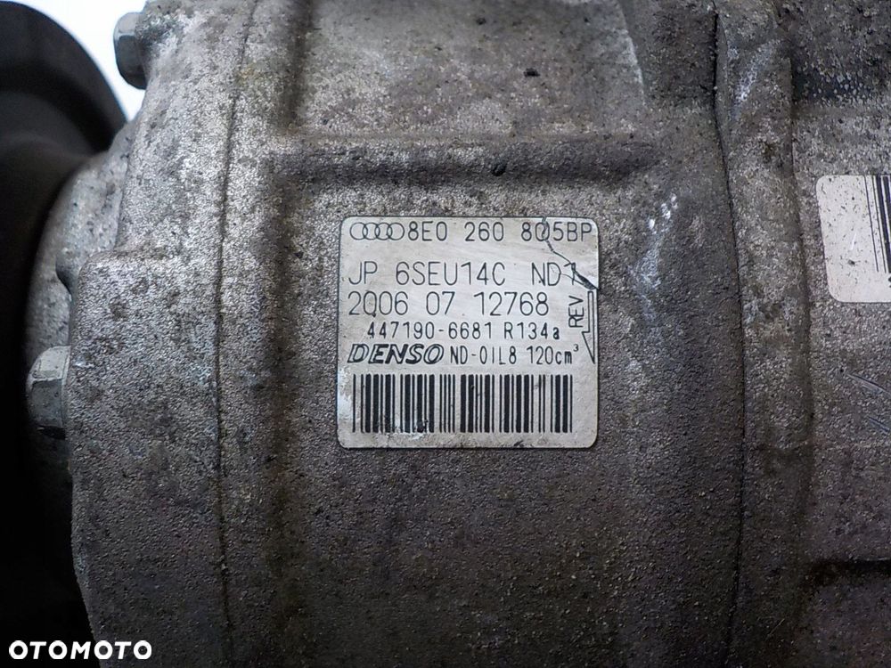 AUDI A4 B6 2.0 TDI SPRĘŻARKA POMPA KLIMATYZACJI 8E0260805BP - 5