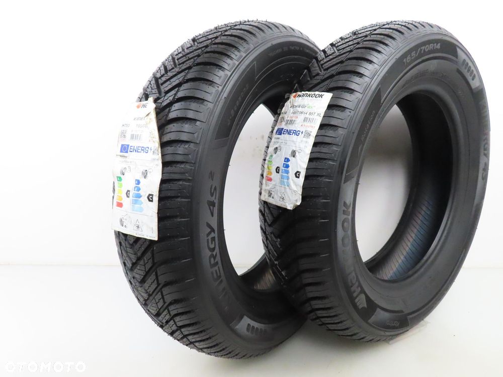 2x 165/70R14 OPONY CAŁOROCZNE Hankook Kinergy 4S2 85T XL - 1