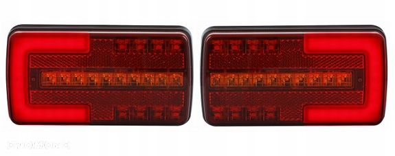 2x Lampa zespolona tylna LED DIODOWA przyczep NEON - 1