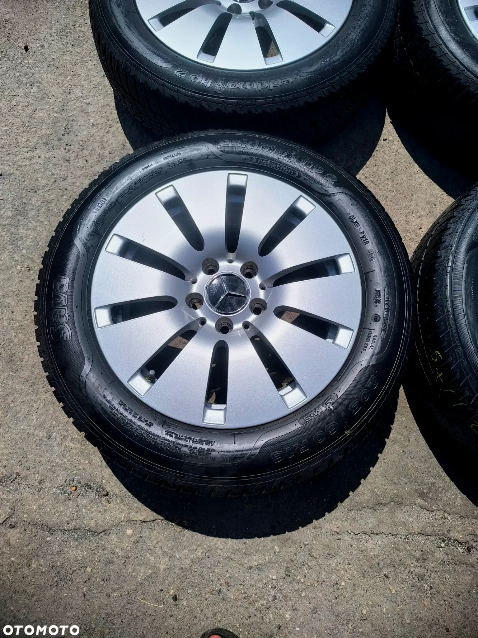 5x112 Alufelgi Felgi Aluminiowe Koła zimowe Zima 16 Mercedes A Klasa W176  W177 A177 CLA A117 B Klasa W246 W247 VITO V-KLASA C Klasa W204 W205 205/60 Alu-Rad Legnica 5mm - 5