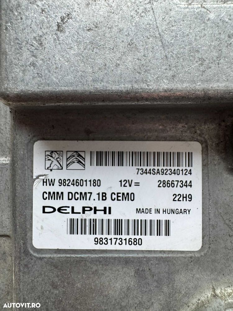 Calculator motor 9824601180, 9831731680, CMM DCM7.1B Citroen Jumper 2 - 2