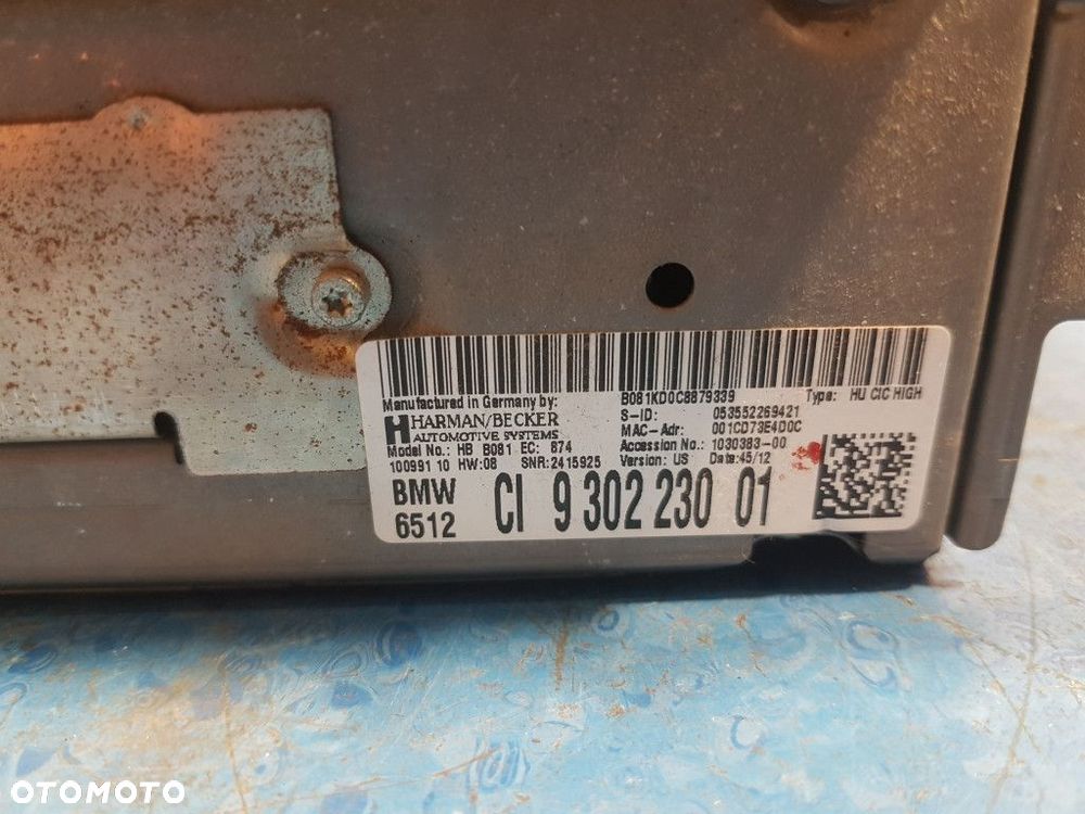 BMW 3 F30 CZYTNIK NAWIGACJI 9302230 - 2