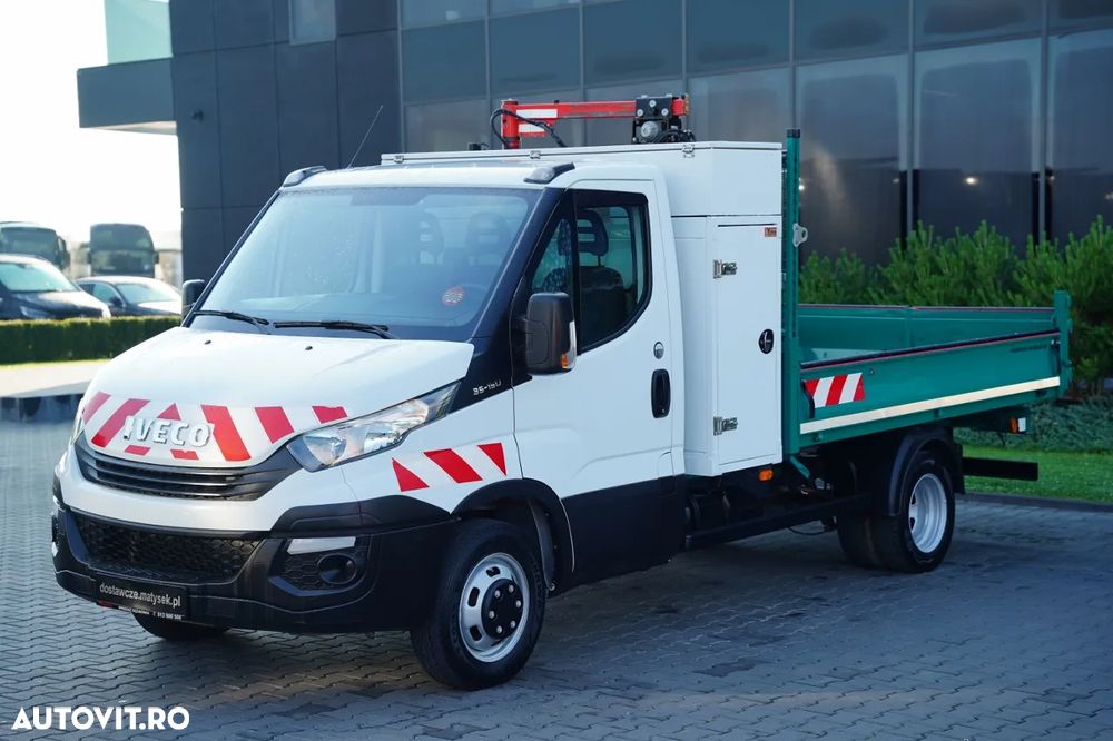 Iveco DAILY 35-150 / OȚEL BASCULABIL SPATE / TRULIU / DUBLU / MANUAL / IMPORTAT / EURO 6 - 14
