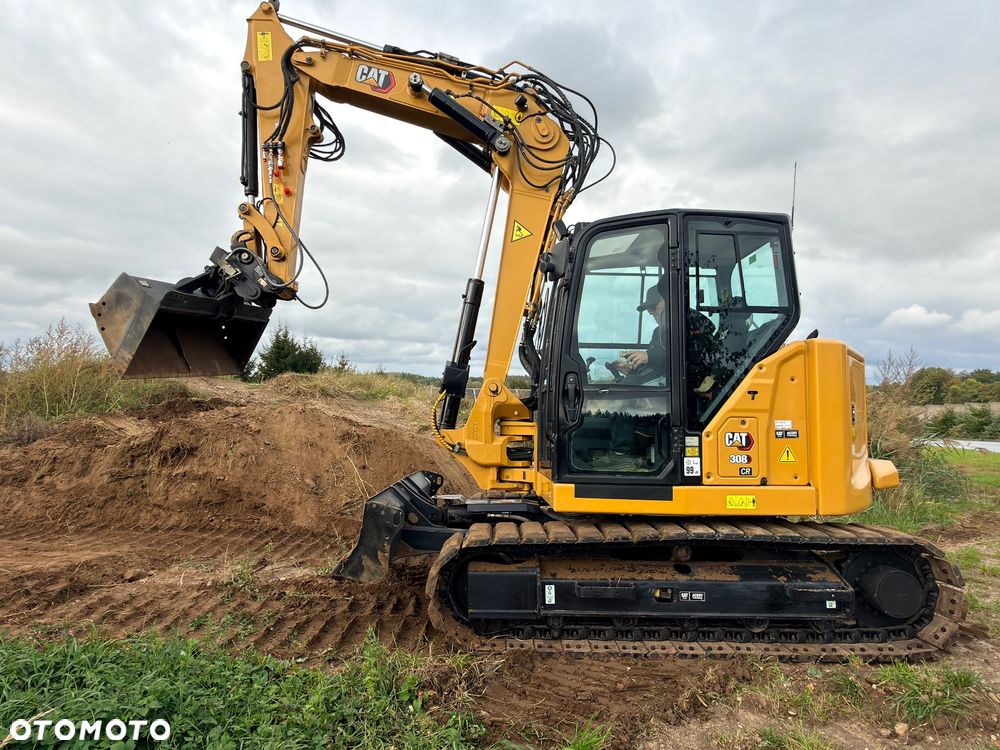 Caterpillar CAT 308 CR 07 koparka CATEPILLAR Gąsienica nakładki 8ton szybkozłącze hydr 309 307 306 KLIMA Minikoparka CR C3.3 - 22