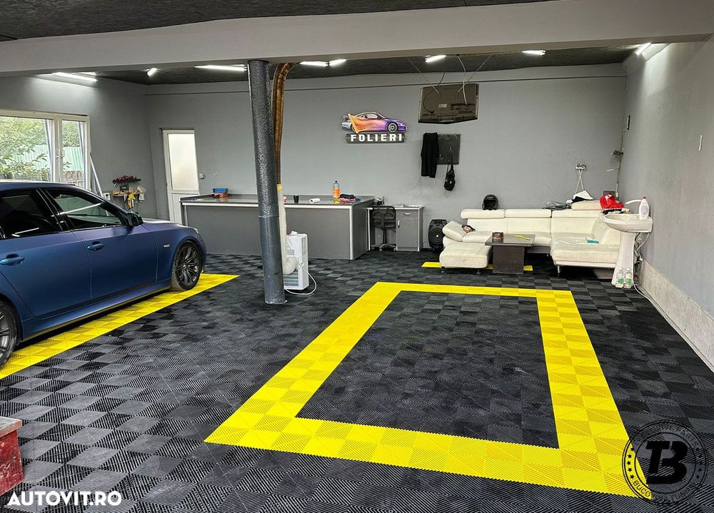 Pardoseala Modulara pentru Garaj si Ateliere Detailing - Galben - 7
