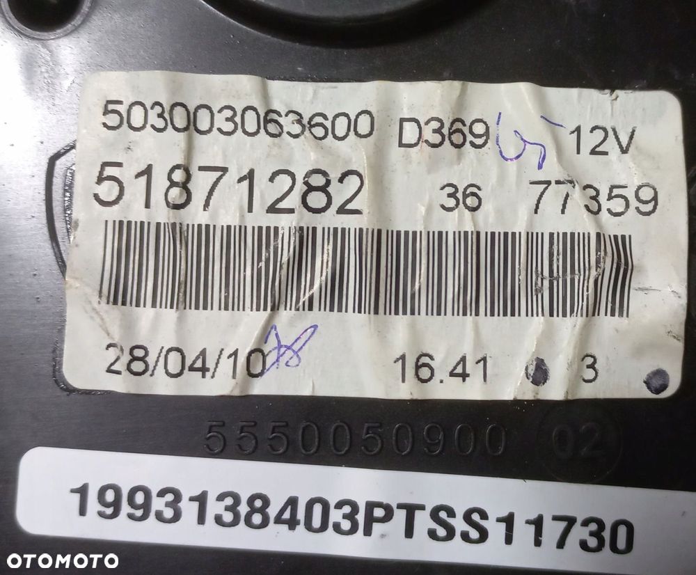 LICZNIK ZEGARY FIAT GRANDE PUNTO EVO ABARTH - 4