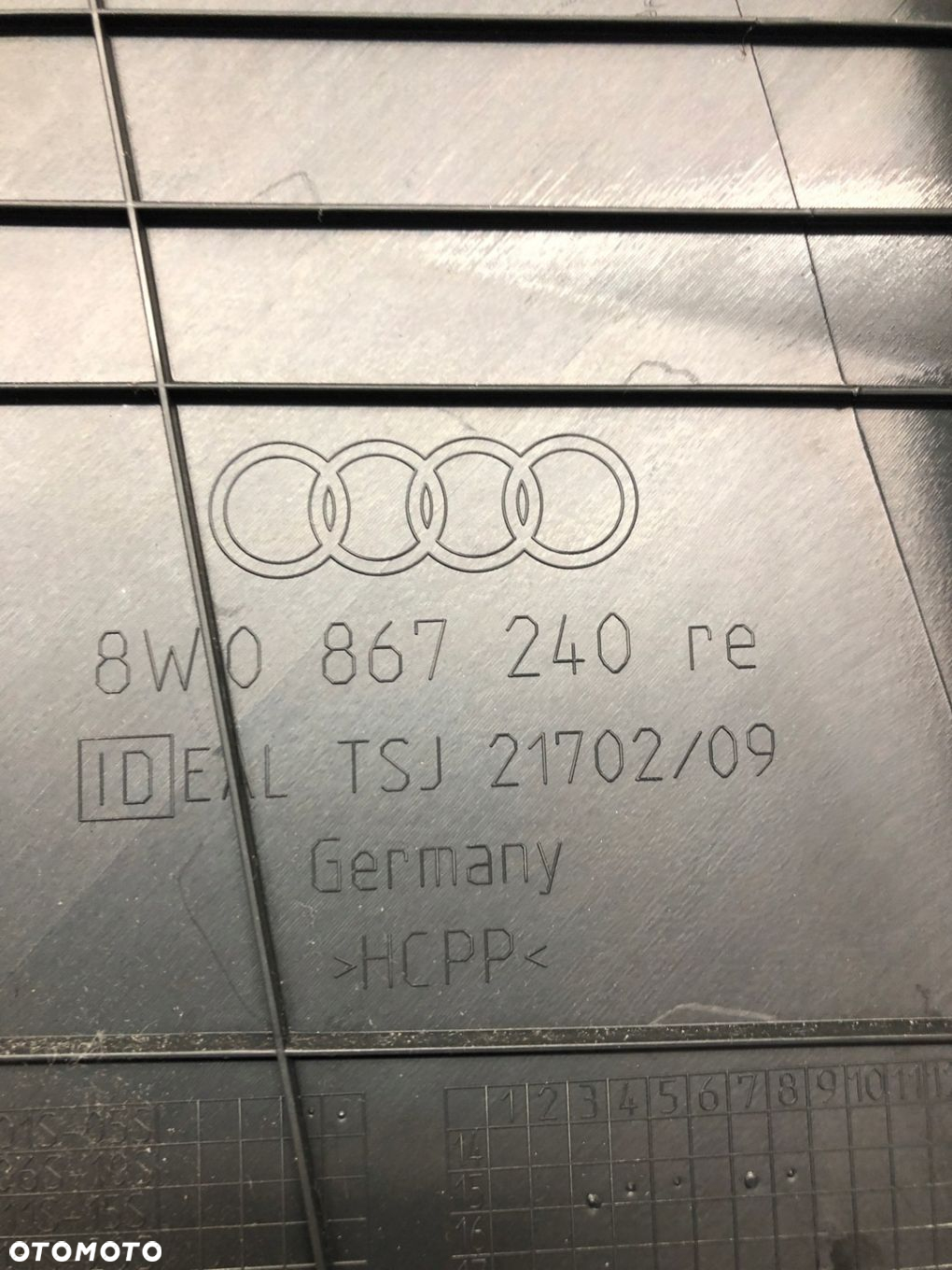 OSŁONA POSZYCIE SŁUPKA PRAWA AUDI A4 B9 8W0867240 - 3