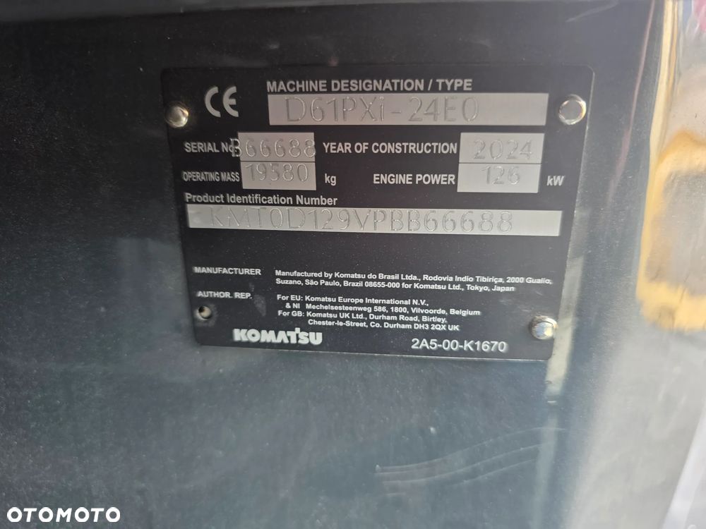 Komatsu 61 PXI Inteligentna System Gps 1277 mtg z Niemiec - 23