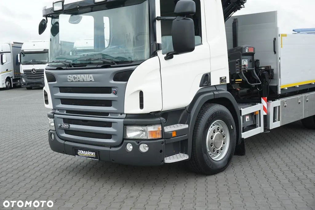 Scania P 320 / 6 X 2 / SKRZYNIOWY + HDS / HIAB 211 EP - 5 / OŚ SKRĘTNA   / WYS. 14 M - 21