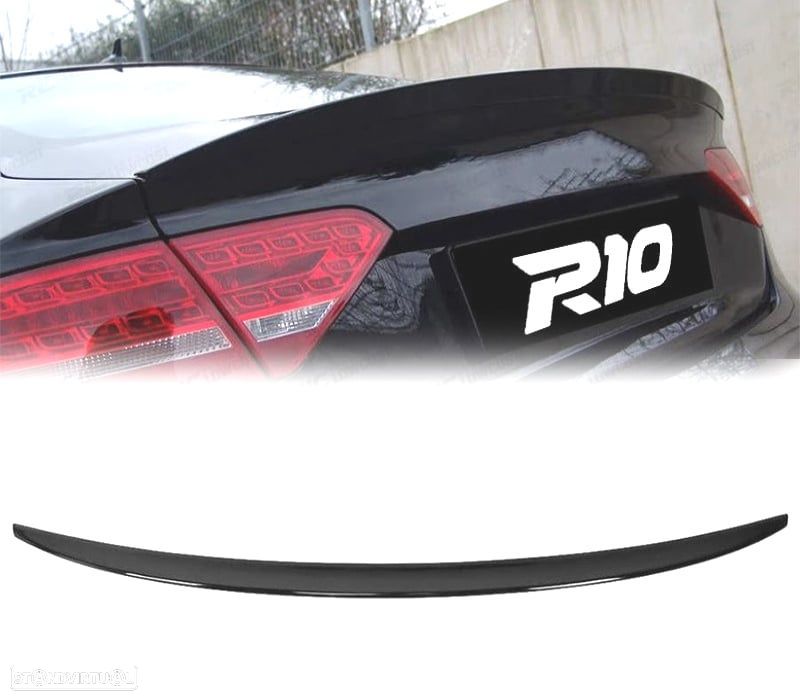 AILERON SPOILER AUDI A5 SPORTBACK 08-16 LOOK RS5 PRETO BRILHANTE - 1