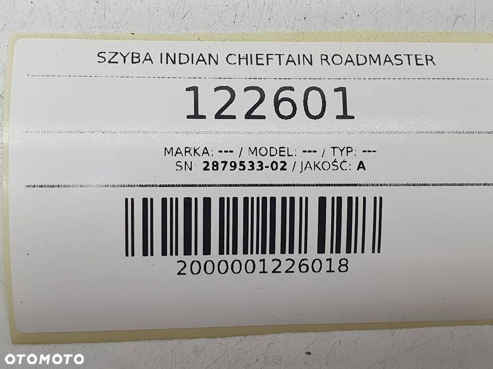 SZYBA INDIAN CHIEFTAIN ROADMASTER - 6