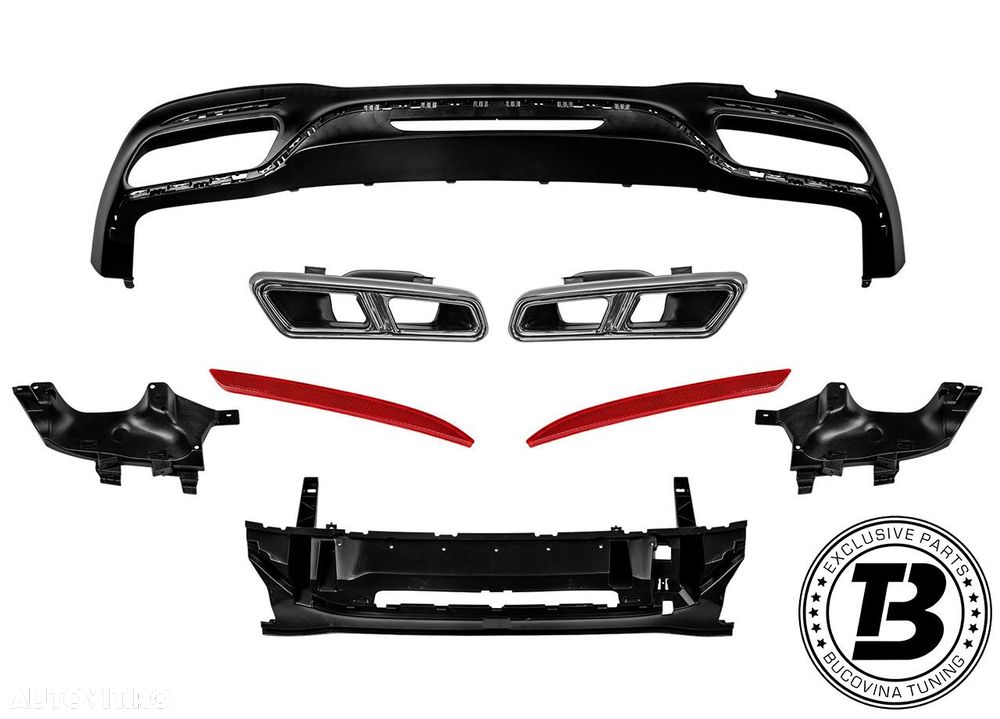 Pachet Exterior compatibil cu Mercedes S Class W222 S63 Design - 9