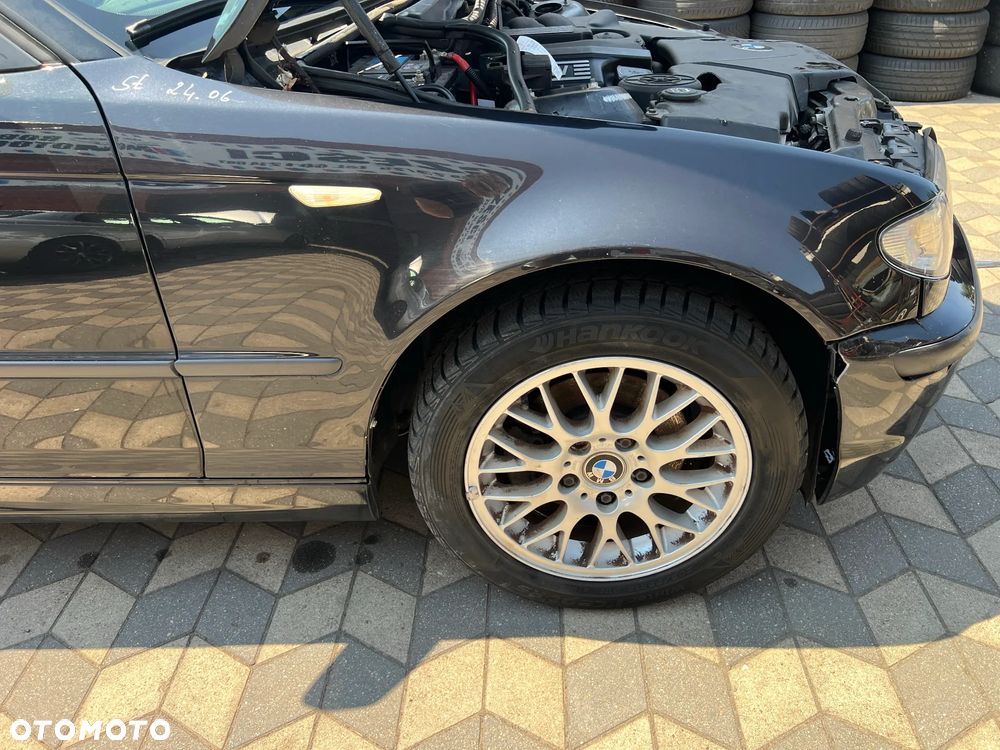 BMW E46 BŁOTNIK LIFT PRAWY PRZÓD BLACK SAPPHIRE - 1