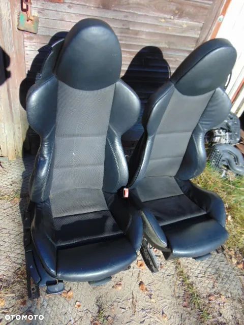BMW Z4 lift E85 E86 sport M PAKIET FOTEL ładne super FOTELE kubełkowe sport sitze grzane pół skóra czarna - 12