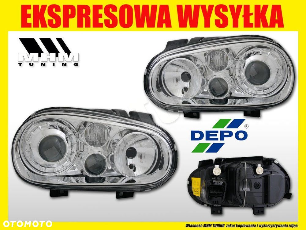 REFLEKTOR LAMPA XENON LOOK VW GOLF IV 4 1J R32 GTI - 2