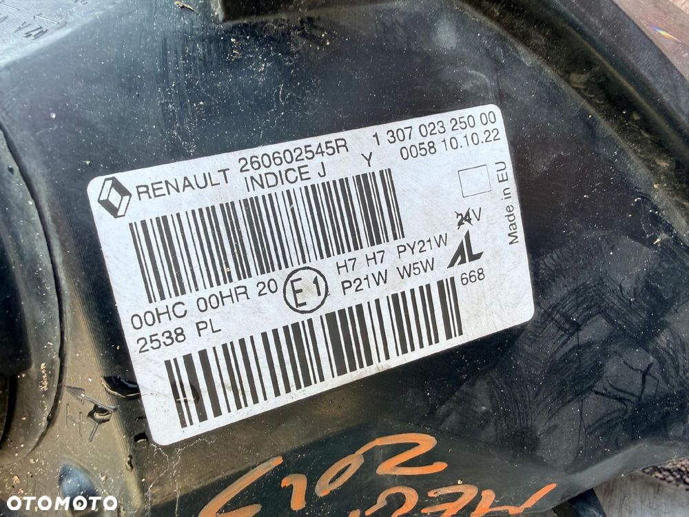 Lampa przednia RENAULT MEGANE III ZWYKŁE KOMPLET CZARNE EUROPA Z 1 AUTA AL - 7
